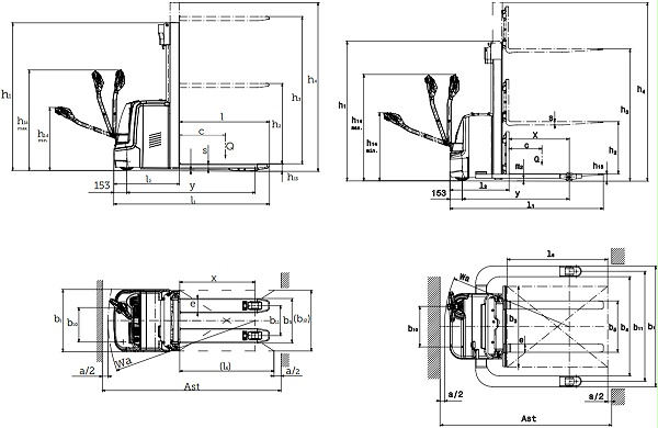 步行式电动堆垛车EJC110n/112n/B12n